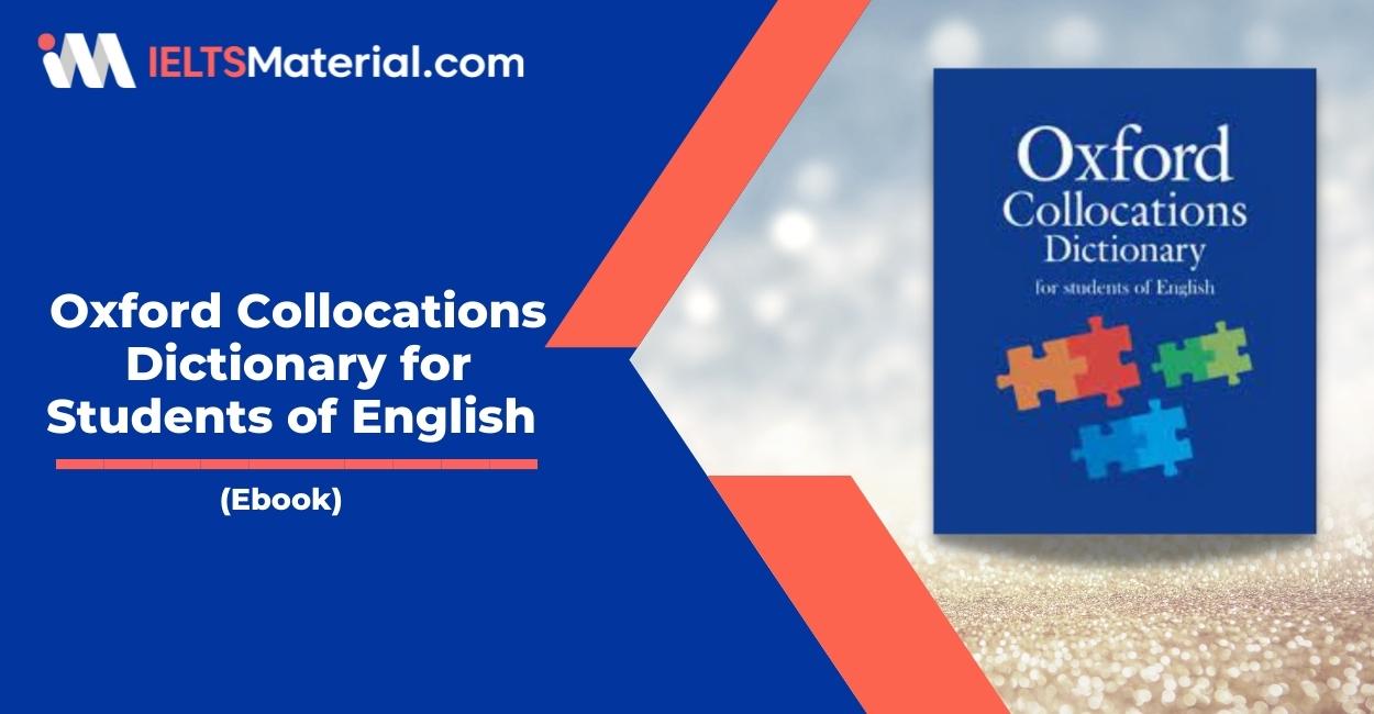 Oxford Collocations Dictionary for Students of English (Ebook)