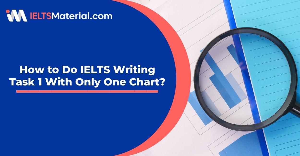 How to Do IELTS Writing Task 1 With Only One Chart?