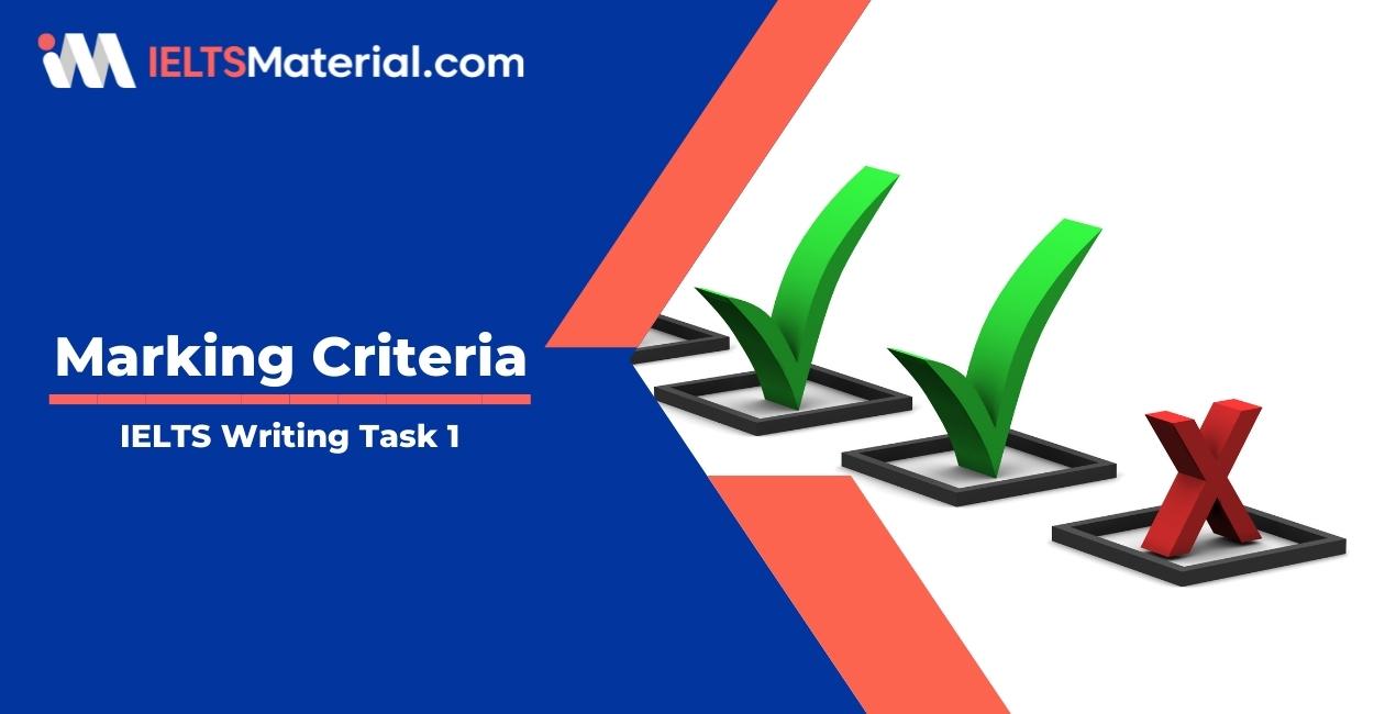 IELTS Academic Writing Task 1 Marking Criteria