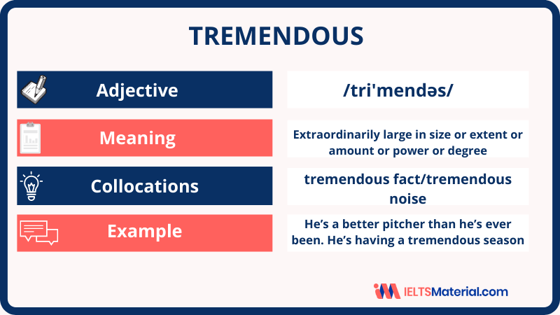 Word Of The Day – Tremendous