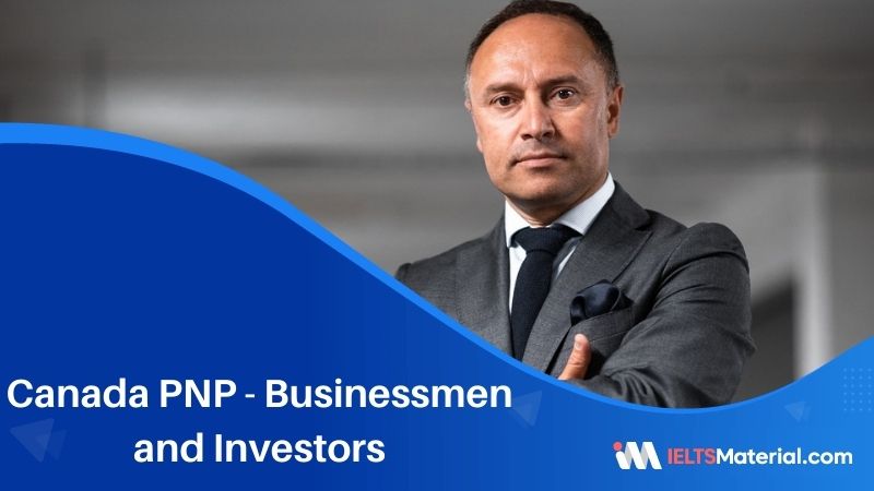 Canada PNP – Businessmen and Investors