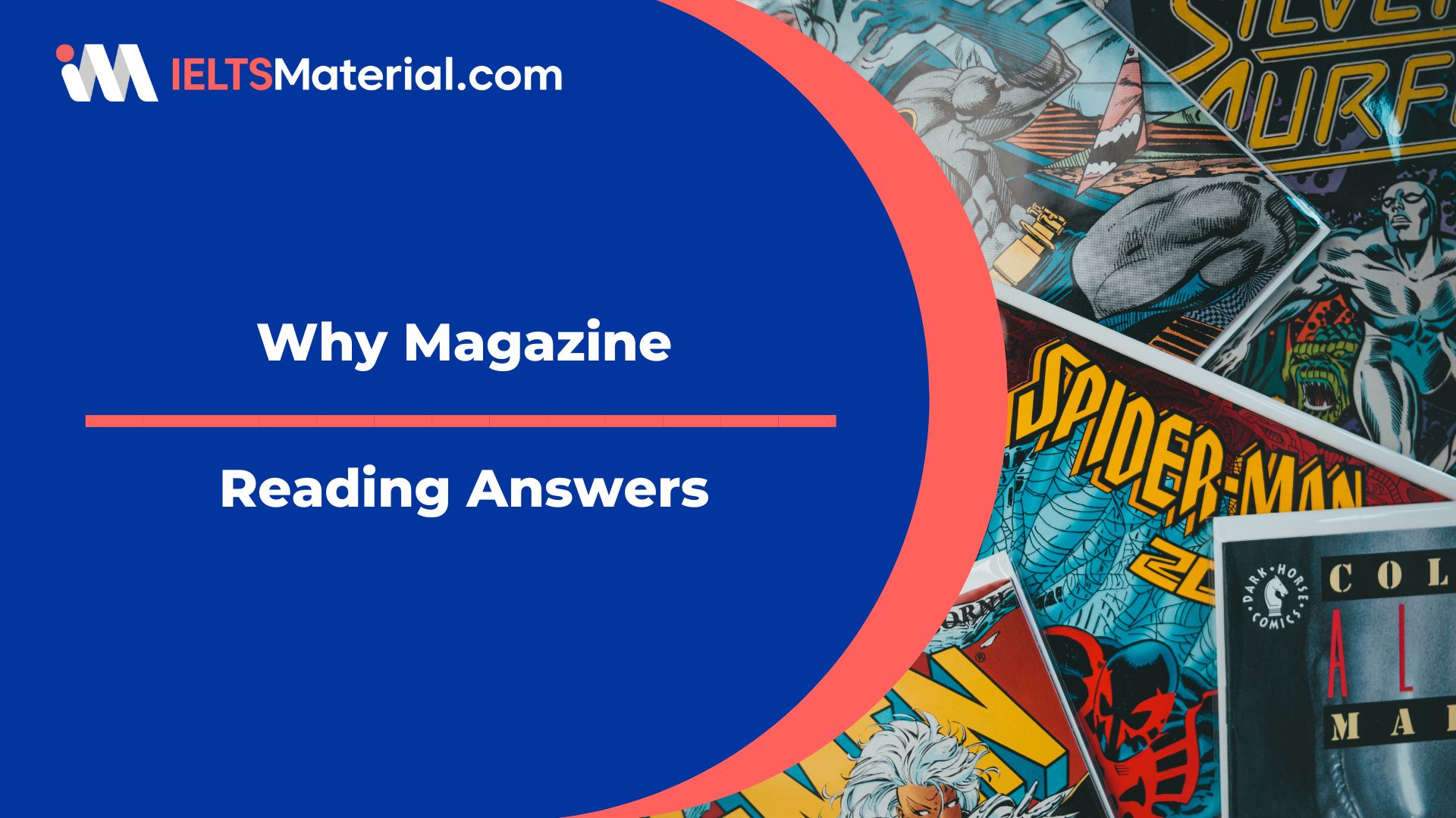 Why magazine reading answers