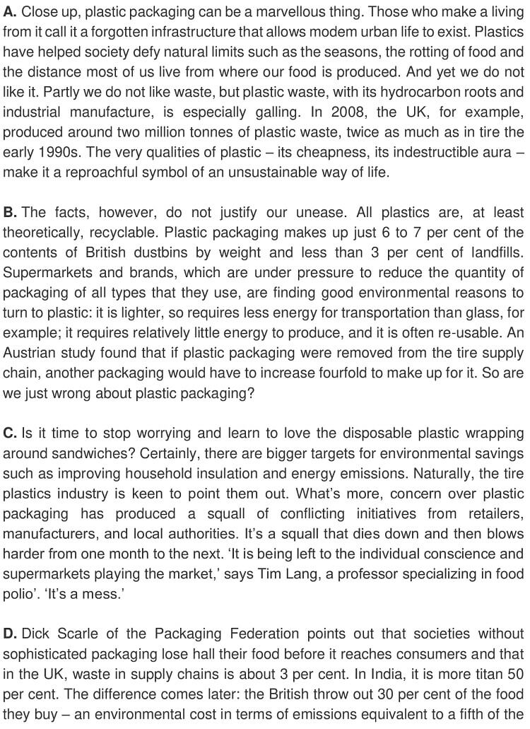 Is it time to halt the rising tide of plastic packaging