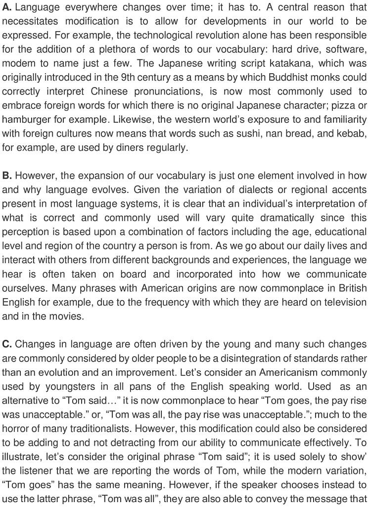 The Evolution Of Language