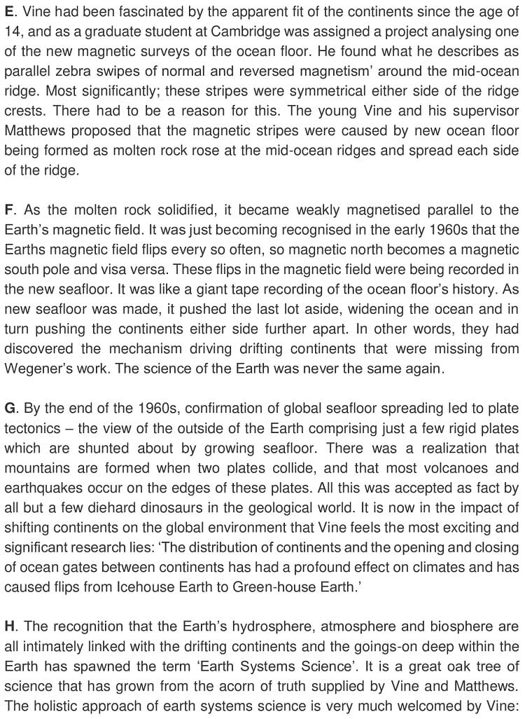 An Earth – Shaking discovery