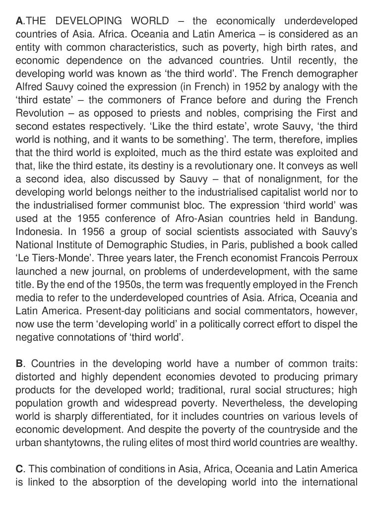 THE DEVELOPING WORLD_1