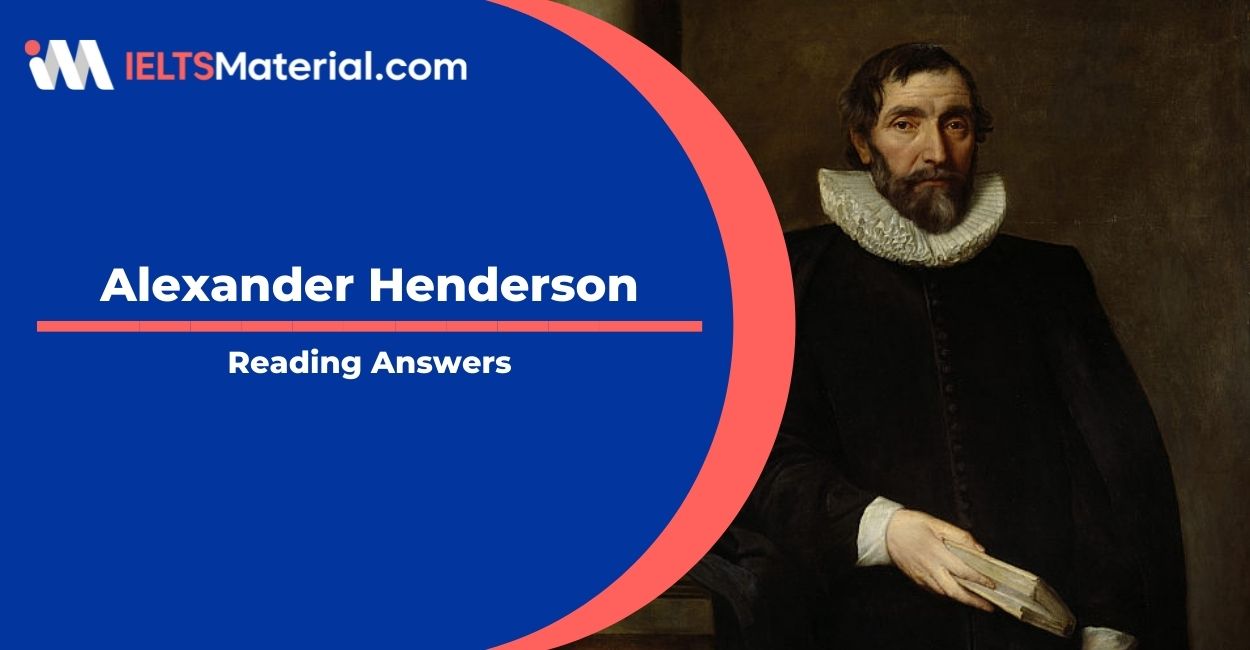 Alexander Henderson Reading Answers