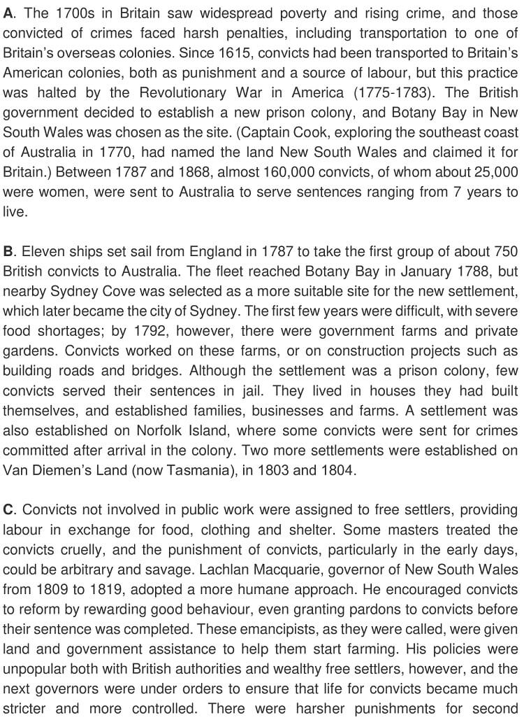 Australia’s Convict Colonies