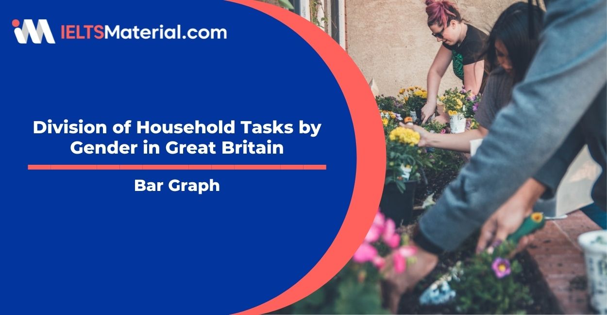 Division of Household Tasks by Gender in Great Britain- Bar Graph