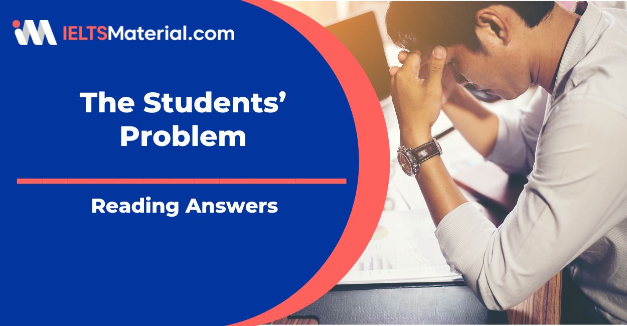 The Student’s Problem Reading Answers
