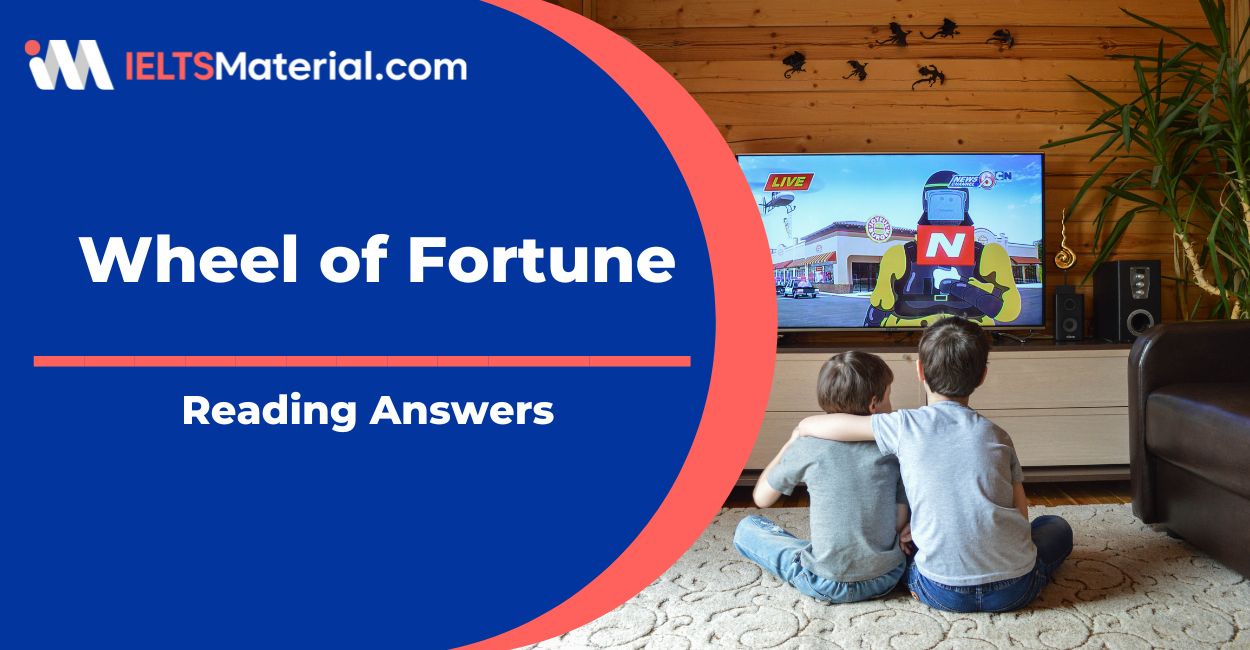 Wheel of Fortune Reading Answers