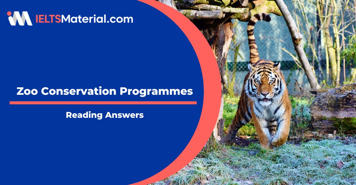 Zoo Conservation Programmes Reading Answers