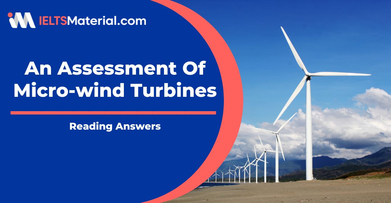 An Assessment Of Micro-wind Turbines Reading Answers