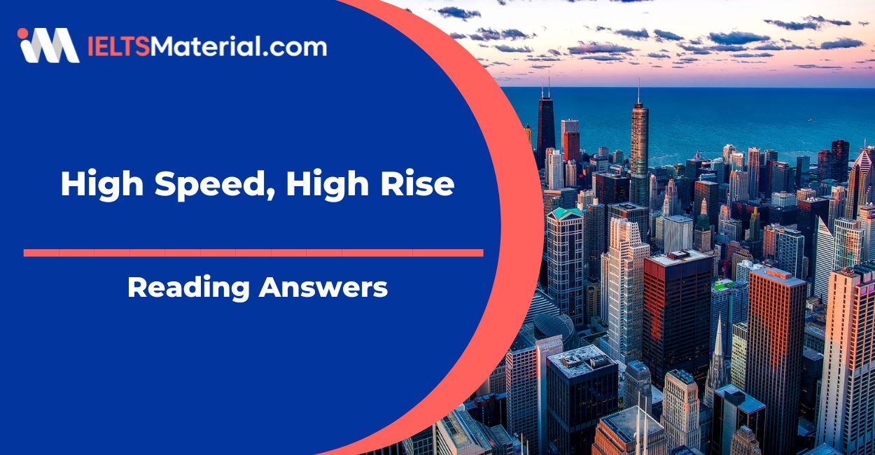 High Speed High Rise Reading Answers