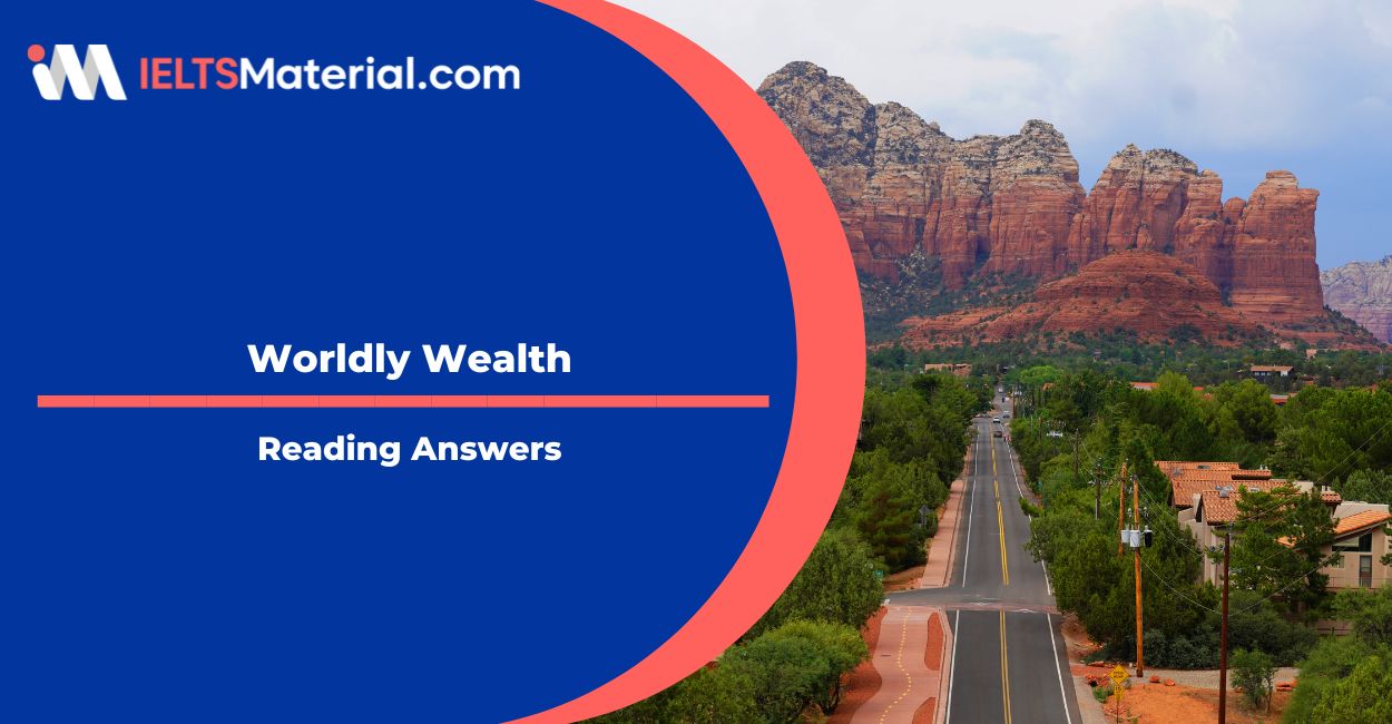Worldly Wealth Reading Answers