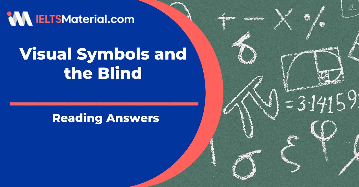 Visual Symbols and the Blind Reading Answers