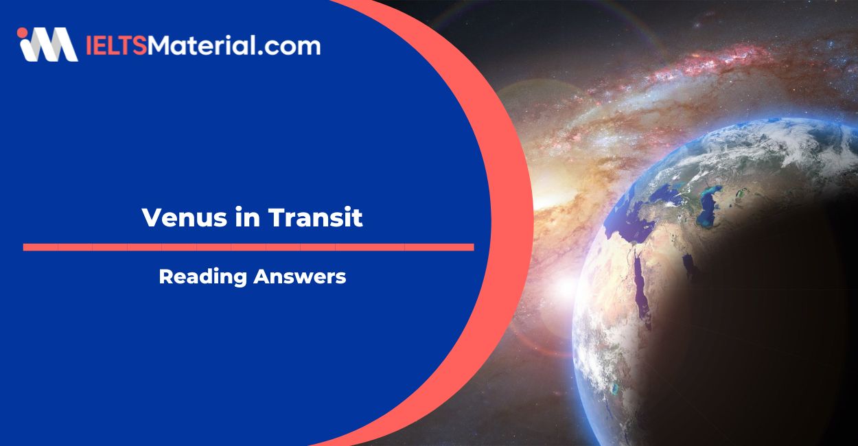 Venus in Transit Reading Answers