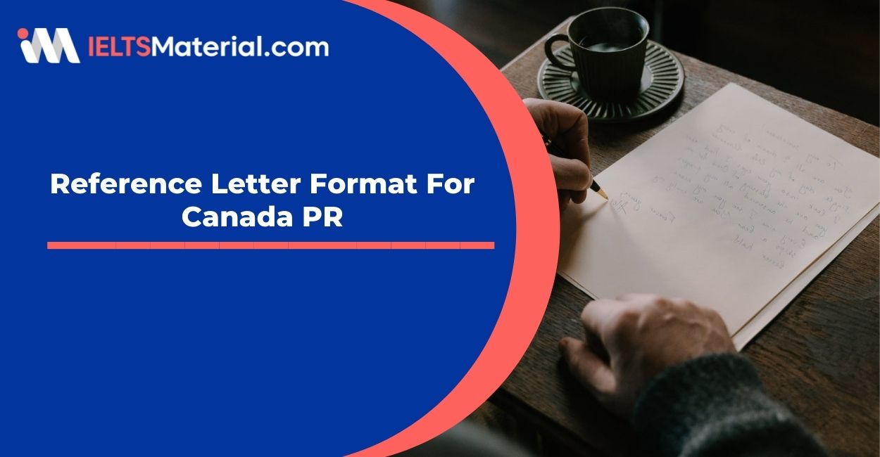 Reference Letter Format For Canada PR