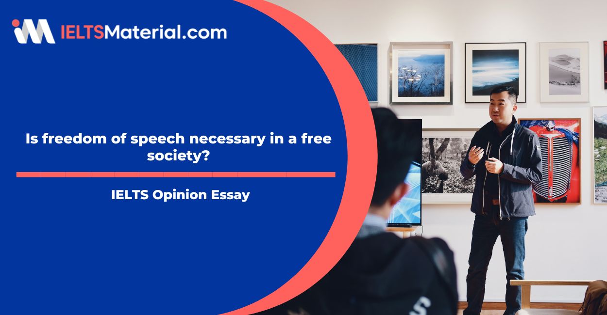 is freedom of speech necessary in a free society