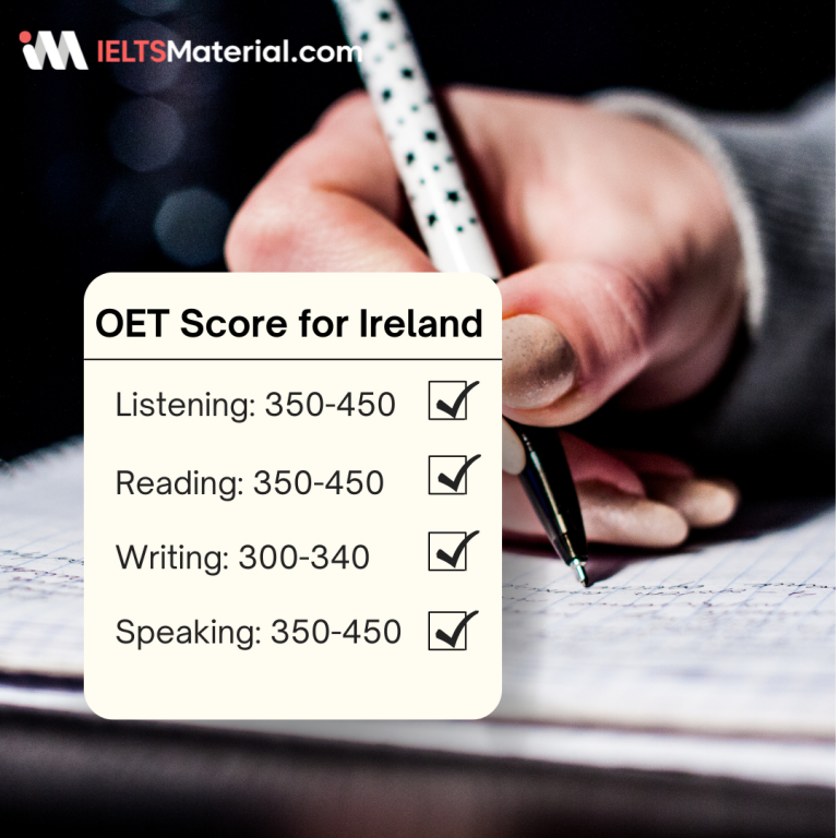OET Score for Ireland
