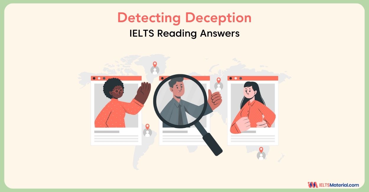 Detecting Deception – IELTS Reading Answers