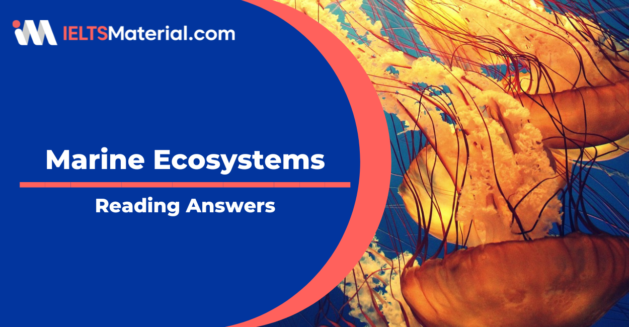 Marine Ecosystems – IELTS Reading Answers