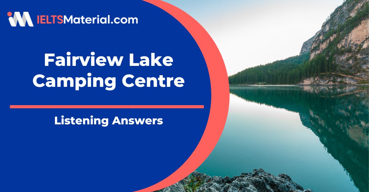 Fairview Lake Camping Centre Listening Answers