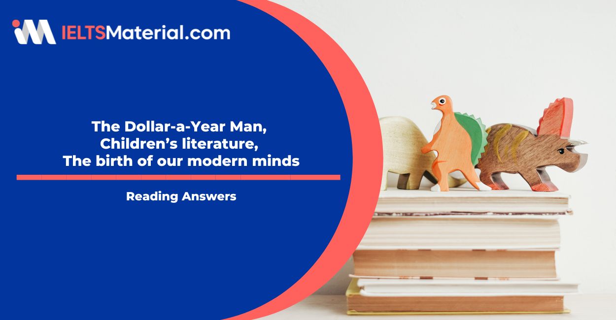 The Dollar-a-Year Man, Children’s literature, The birth of our modern minds Reading Answers