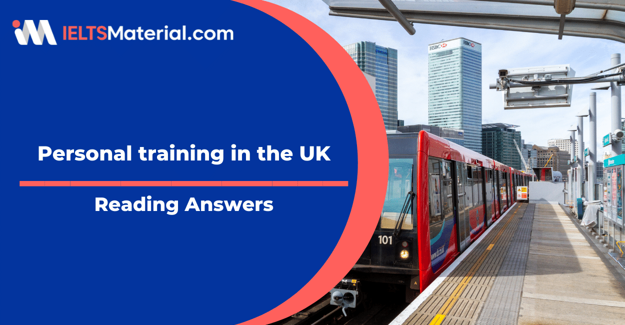 Personal training in the UK Reading answers