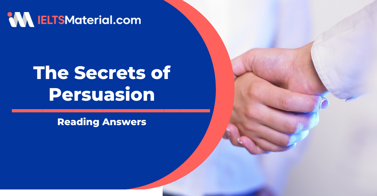 The Secrets of Persuasion Reading Answers