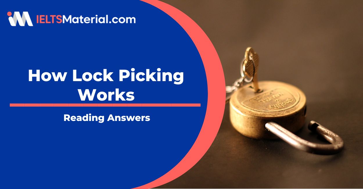 How Lock Picking Works Reading Answers