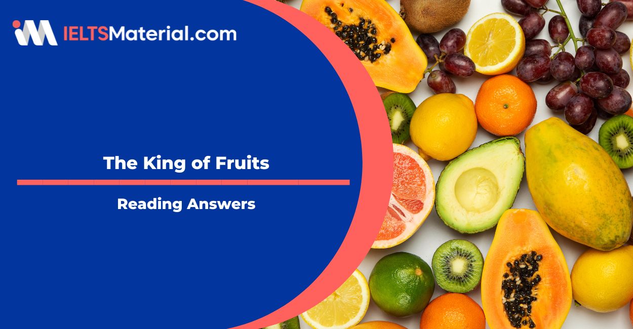 The King of Fruits Reading Answers