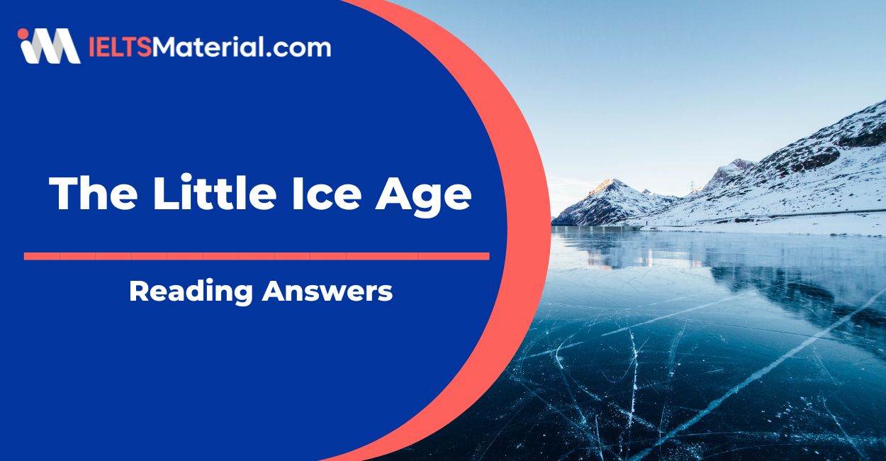 The Little Ice Age Reading Answers