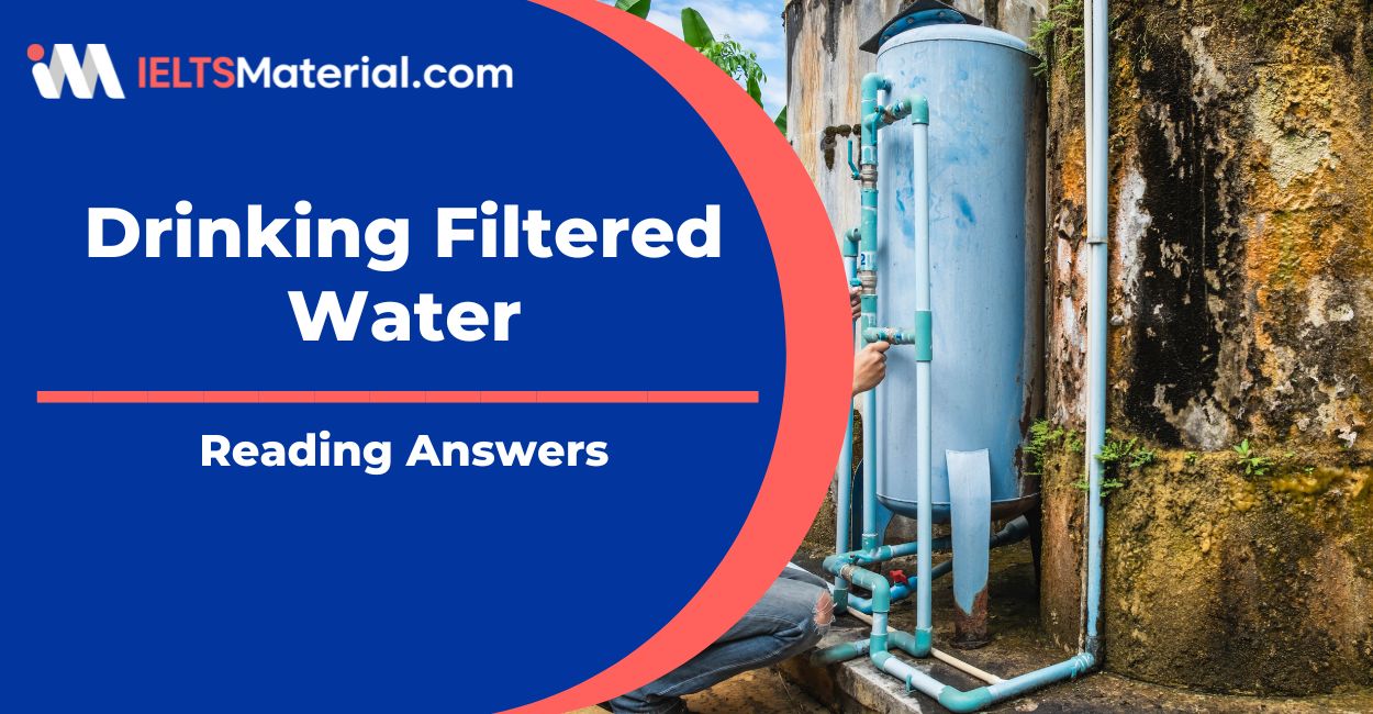 Drinking Filtered Water Reading Answers