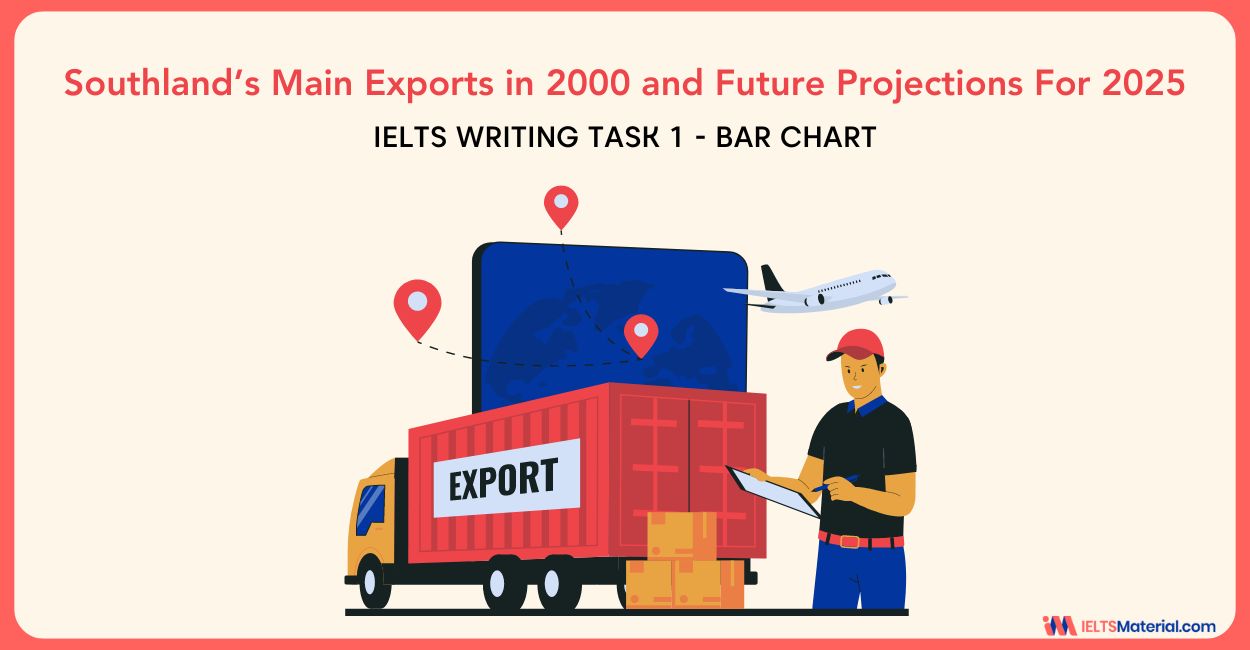 Southland’s Main Exports in 2000 and Future Projections For 2025 – IELTS Writing Task 1