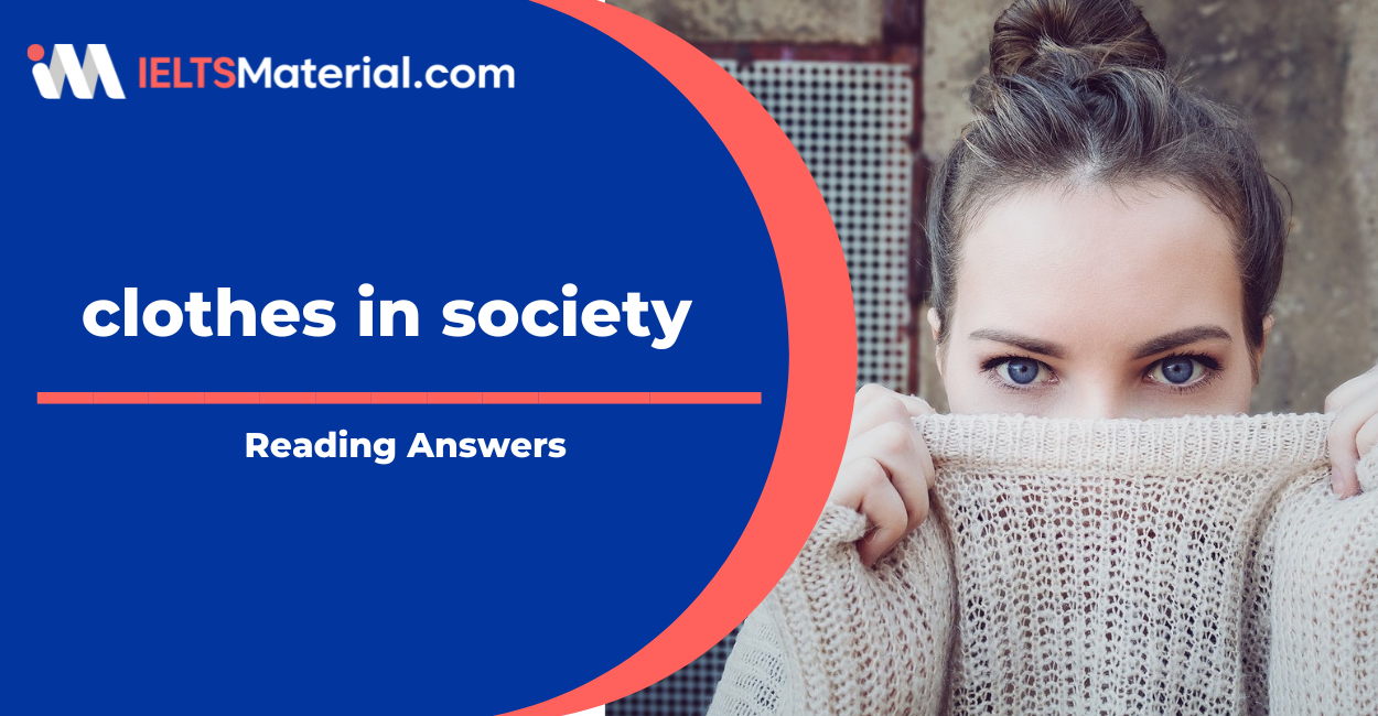 Clothes in Society Reading Answers