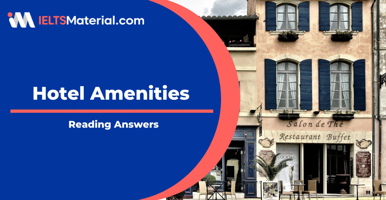 Hotel Amenities Reading Answers