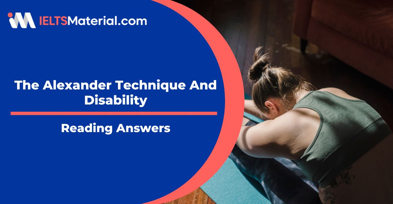 The Alexander Technique And Disability Reading Answers