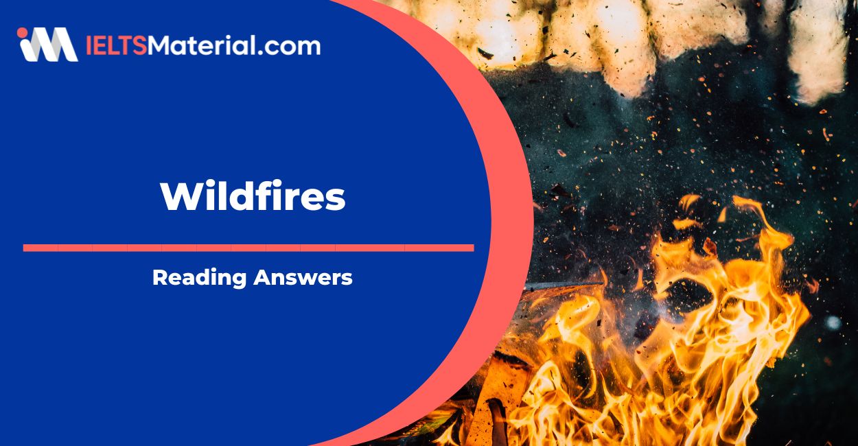 Wildfires Reading Answers IELTS