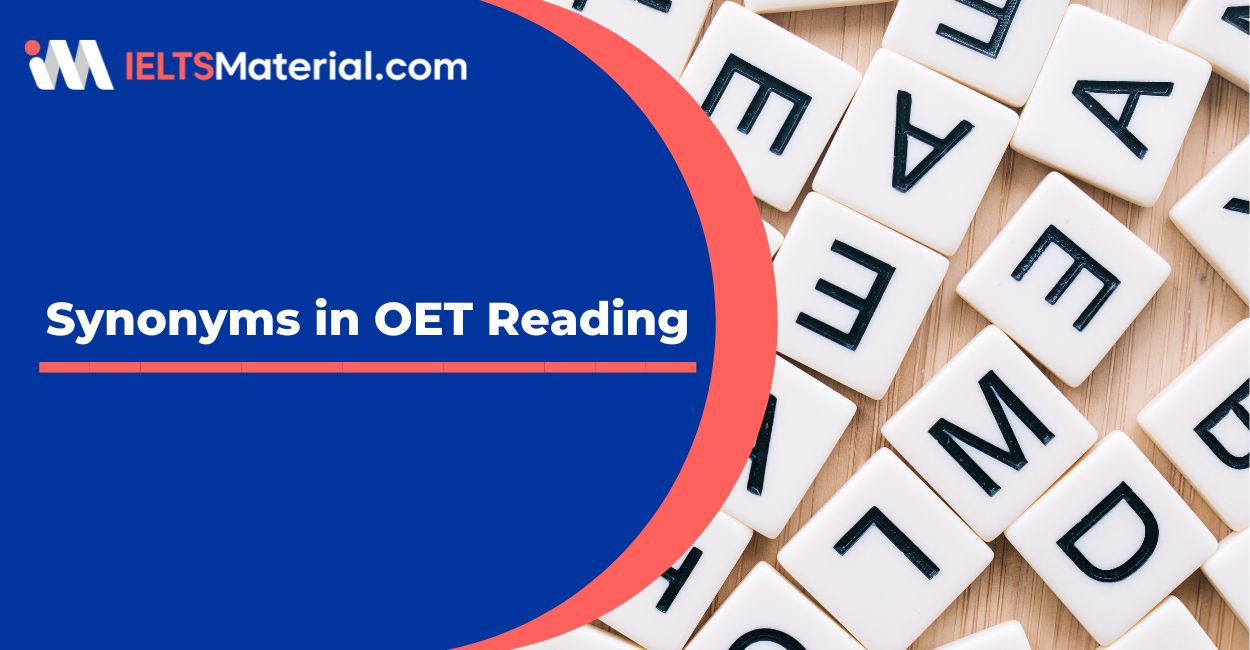 Synonyms in OET Reading