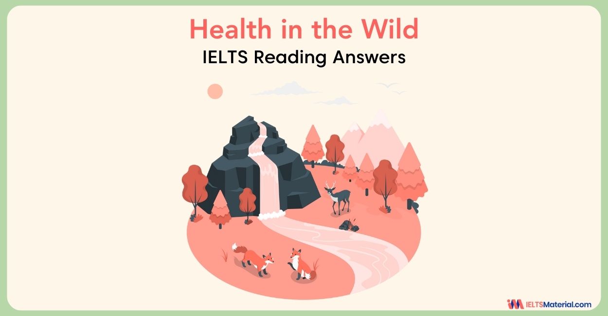 Health In The Wild Reading Answers