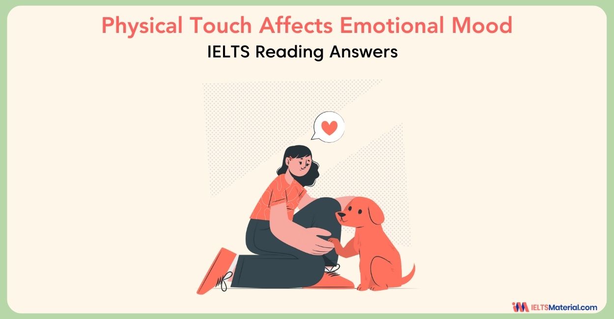 Physical Touch Affects Emotional Mood Reading Answers