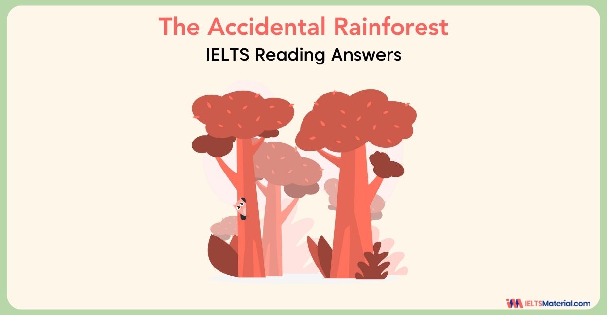 The Accidental Rainforest Reading Answers