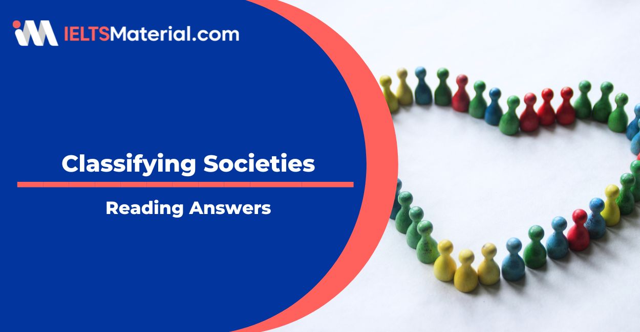 Classifying Societies Reading Answers