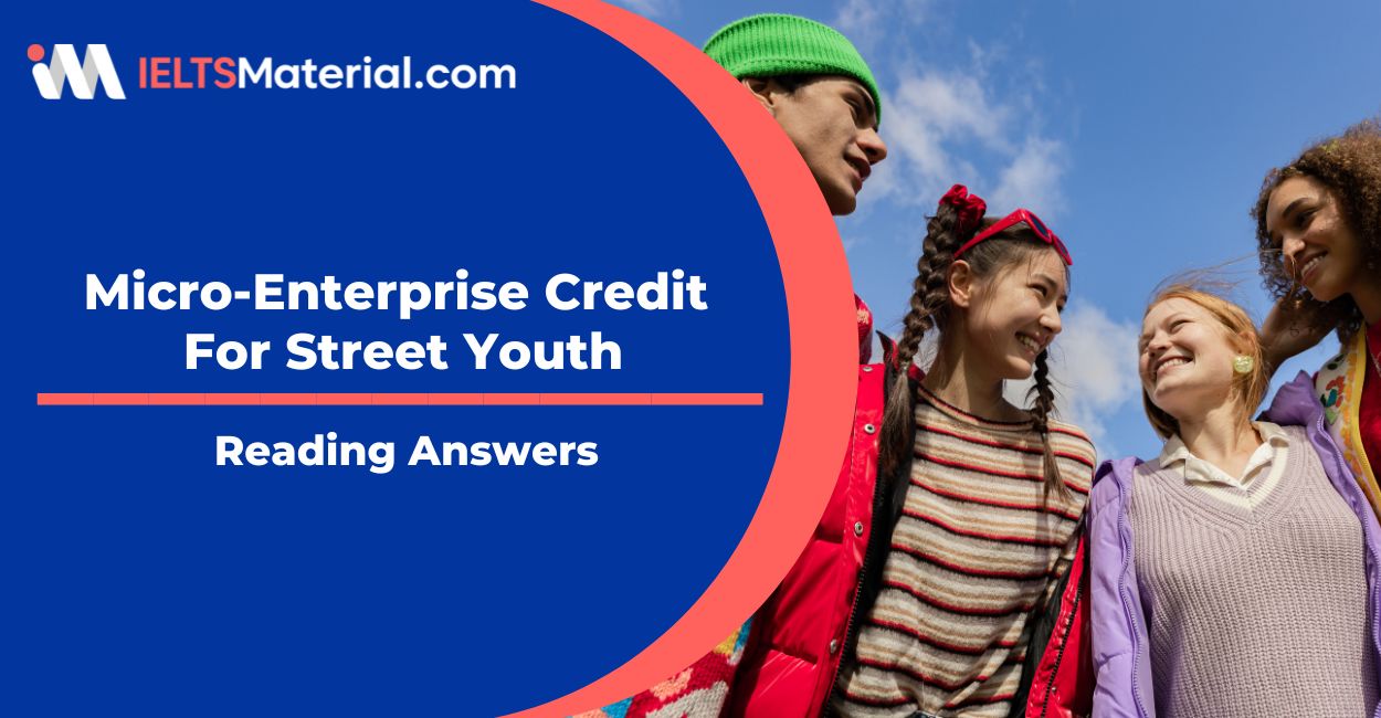 Micro-Enterprise Credit For Street Youth Reading Answers