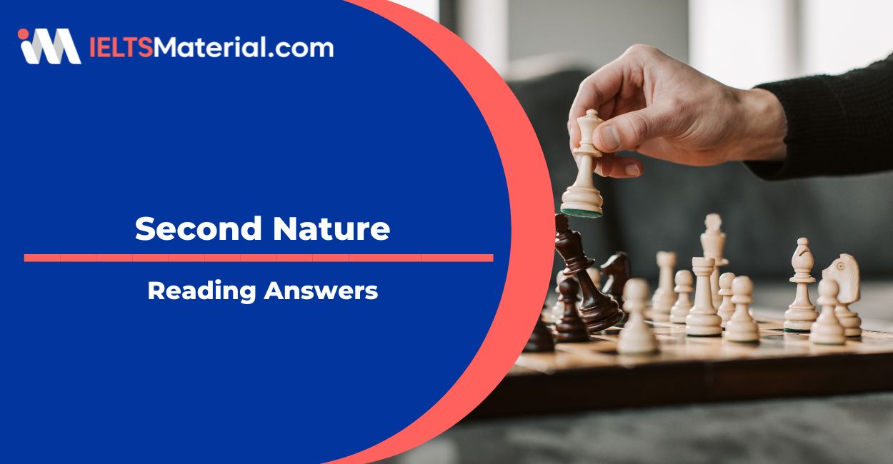Second Nature Reading Answers