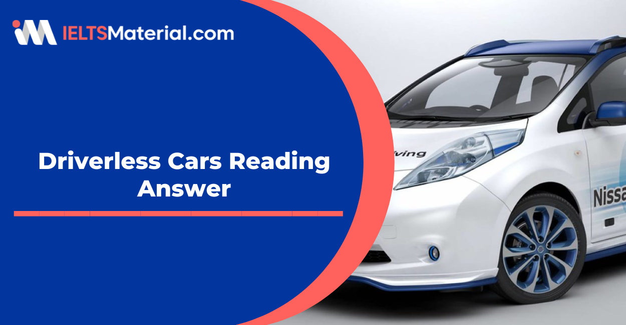 Driverless Cars Reading Answer