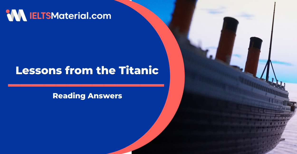 Lessons From The Titanic Reading Answers