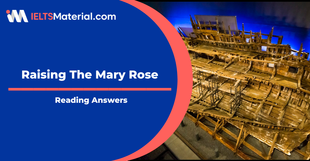Raising The Mary Rose Reading Answers
