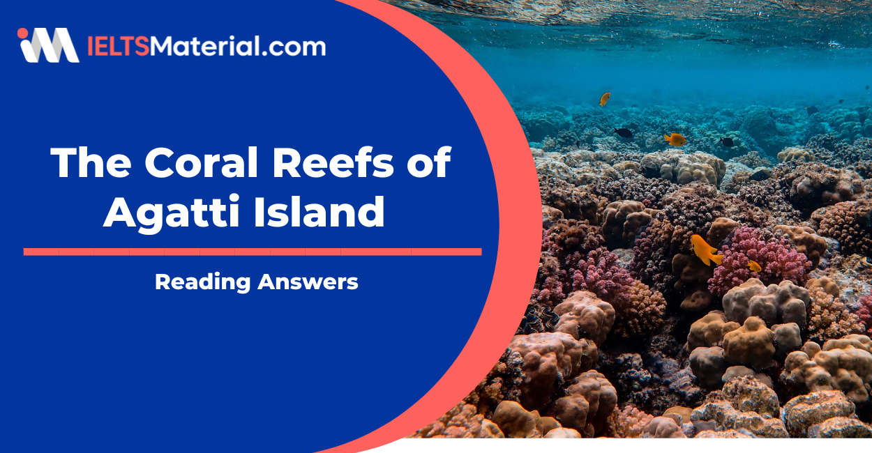 The Coral Reefs of Agatti Island Reading Answers